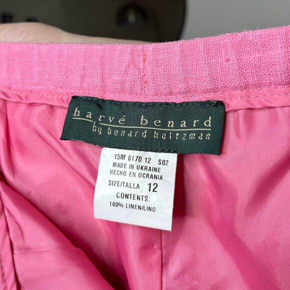 100% Linen Harvé Benard Suit 90's Vintage Suit - Picture 2 of 11